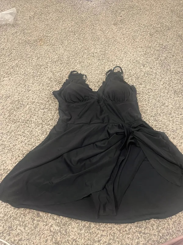 Mnriuocll Women's Swimsuit, Elegant, Solid Color, Swimsuit, Bathing Suit, Swimsuit, Swimsuit, V-Neck Swimsuit, Push-Up Swimsuit, Elegant Swimsuit - Image 6
