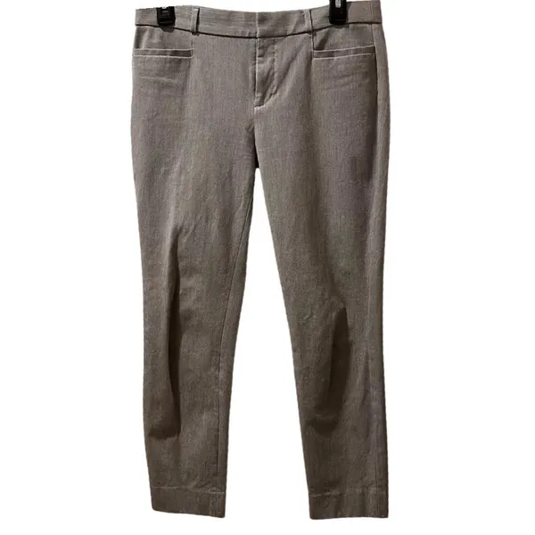 Banana Republic Sloan Curvy Fit Ankle Trouser Womens 6 Gray Stretch Career Pants - Image 2