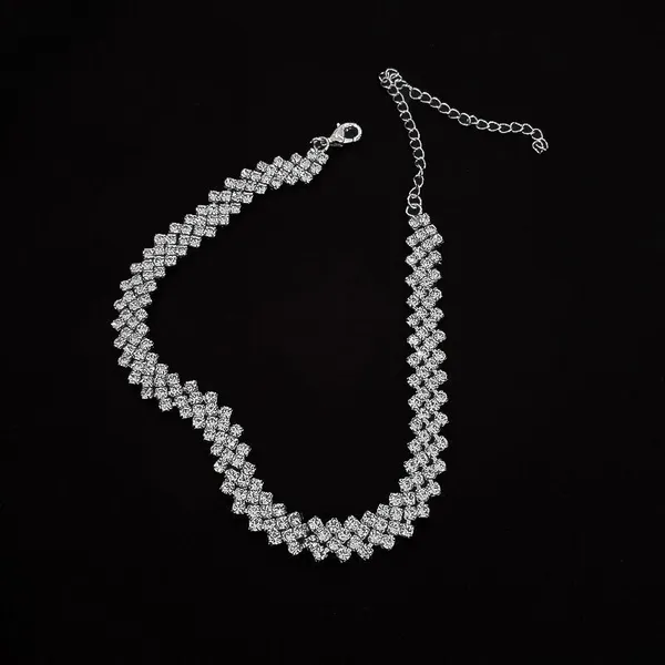 Elegant CZ Choker Necklace for Women - Image 3