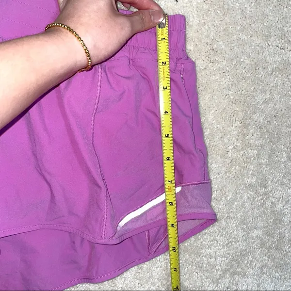 Lululemon • magenta glow hotty hot shorts sz 12 - Image 7
