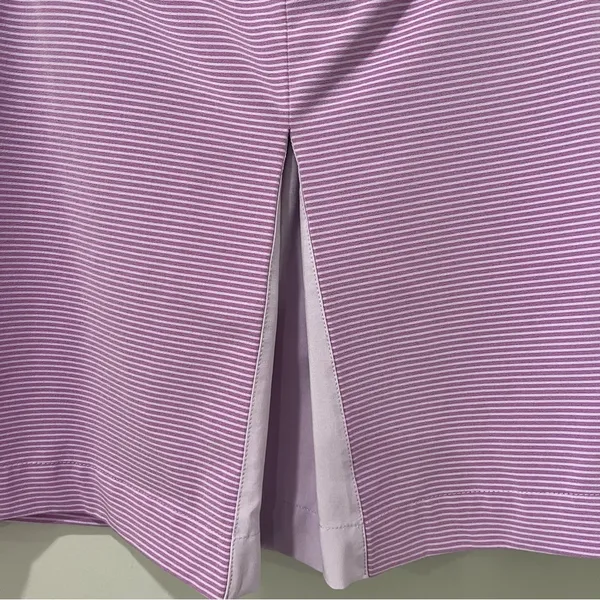 Puma Women's Pleated Golf‎ Tennis Skirt Purple White striped skort - Image 2