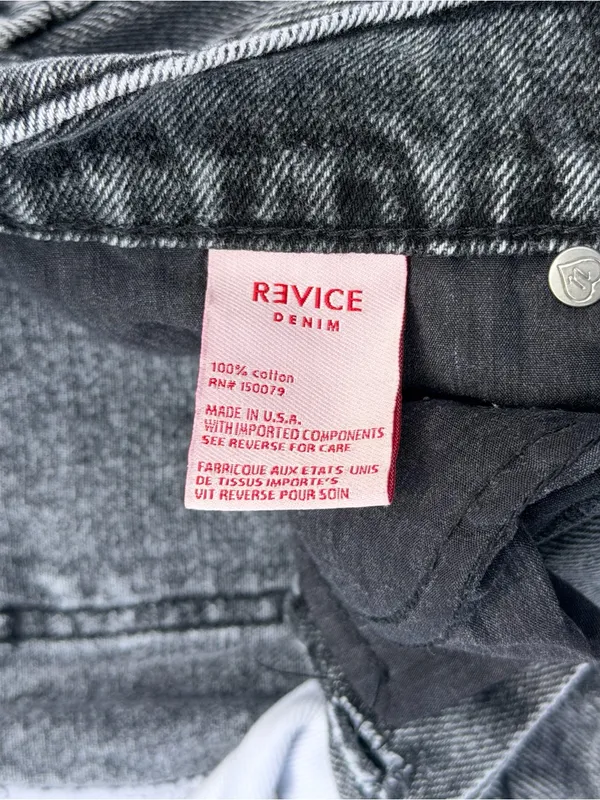 Revice Denim Jeans Women 30 Black White True Love/Checkmate Y2K High Rise - Image 5