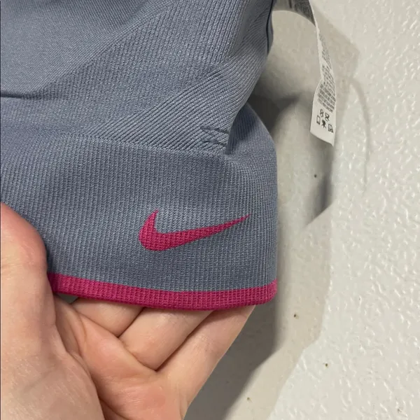 Nike Womens Blue Pink Sports Bra Small - Image 2
