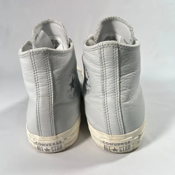 Converse Chuck Taylor All Star Hi‎ Leather Ghosted Blue Grey Sneakers A07132C 9W - Image 8