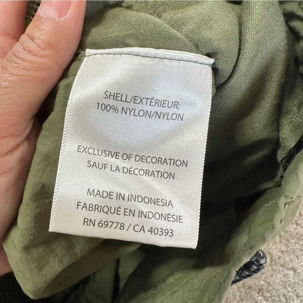 LCKR Women’s Mayday Utility Cargo Pants Nylon Pull On High Rise in Green Army S - Image 11