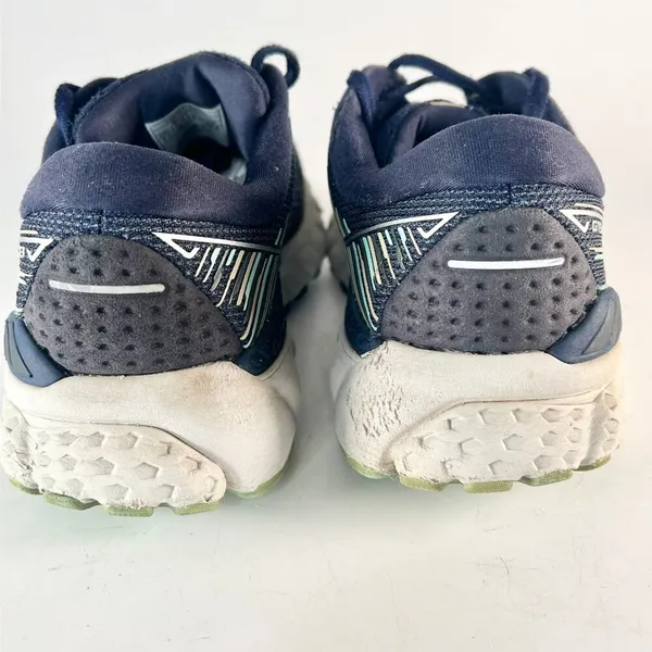 Brooks Adrenaline 19 Running Sneakers Walking Shoe Navy Blue Turquoise Women 7.5 - Image 4