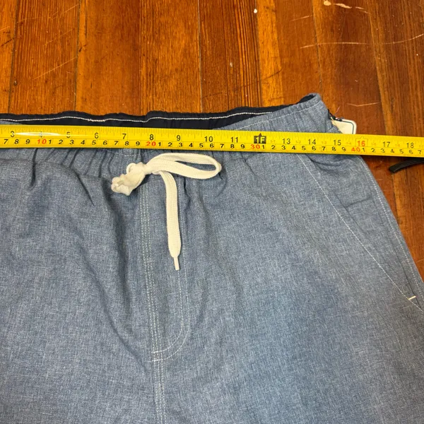 Men's Athletic Chambray Drawstring Shorts - Image 4