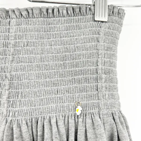 Natural Life Womens Smocked Waist Shorts Gray Ruffle Trim Daisy Charm‎ Size XS - Image 4