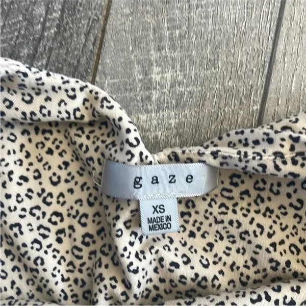 Nordstrom Gaze Size XS Leopard Printed Bodysuit. - Image 5