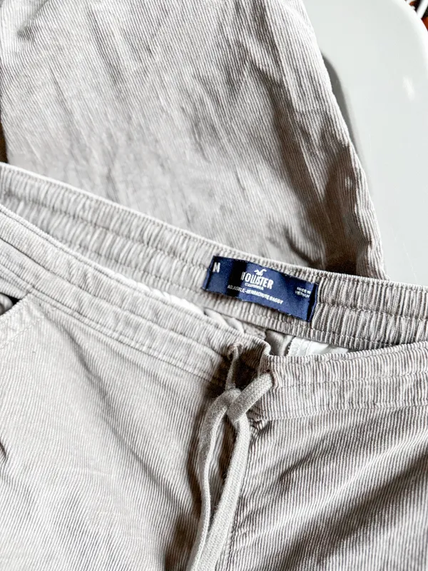 Hollister Adjustable Rise Parachute Baggy Corduroy Pants - Image 9