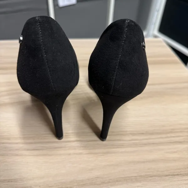 Jones New York Catie Pointy Toe Dress Pumps Rhinestone Elegant Black Heels - Image 6