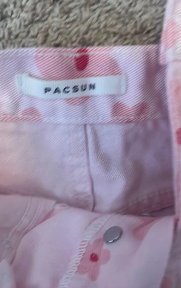 PacSun pink  jean shorts - Image 4