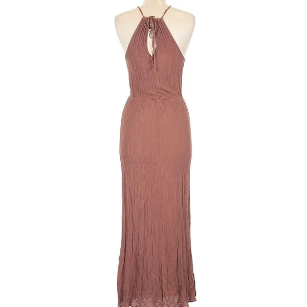 Forever 21 woman’s tan Maxi Dress Size small - Image 11