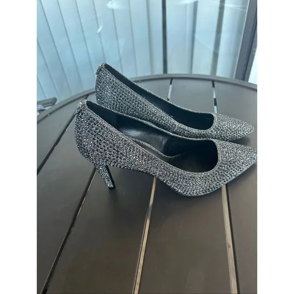 Michael Kors Black Rhinestone Pumps Size 8M - Image 14