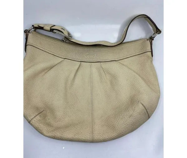 COACH Women's Large Tan Leather Shoulder Bag - Image 2