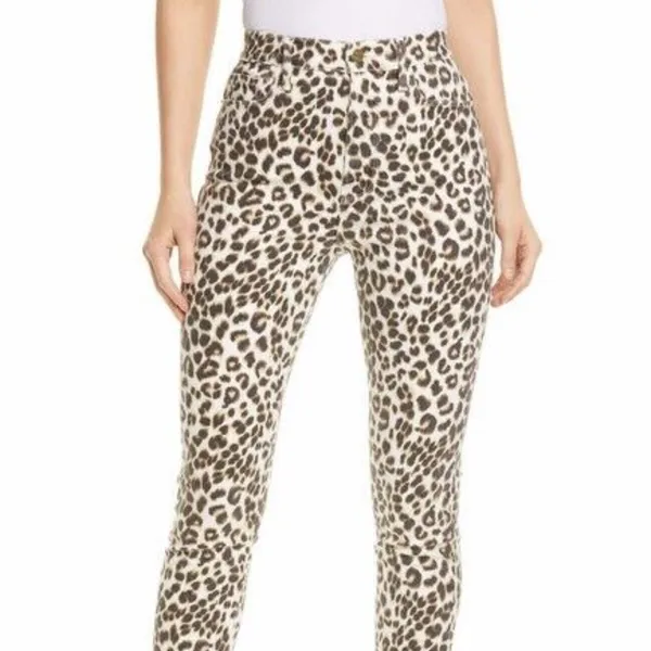 NWT FRAME Ali Leopard Print High Waist Skinny Jean - Image 3