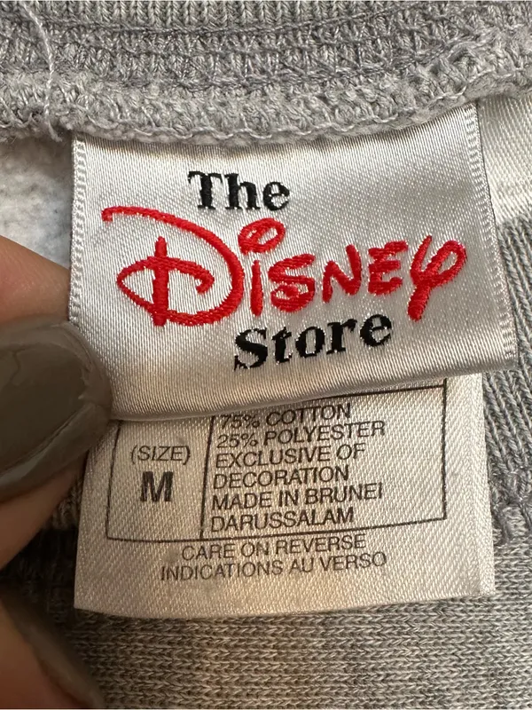 90's Vintage Disney Store Gray Crewneck Sweater with Eeyore Graphic Size Medium - Image 6