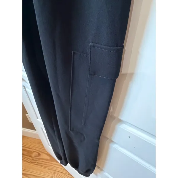 Cinq a Sept Black Jumpsuit Cargo Pocket XS Minimalist Casual - Image 6