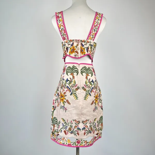 NWOT FARM Rio Linen Convertible 2‑in‑1 Dress Detachable Top & Skirt set Sz M - Image 6
