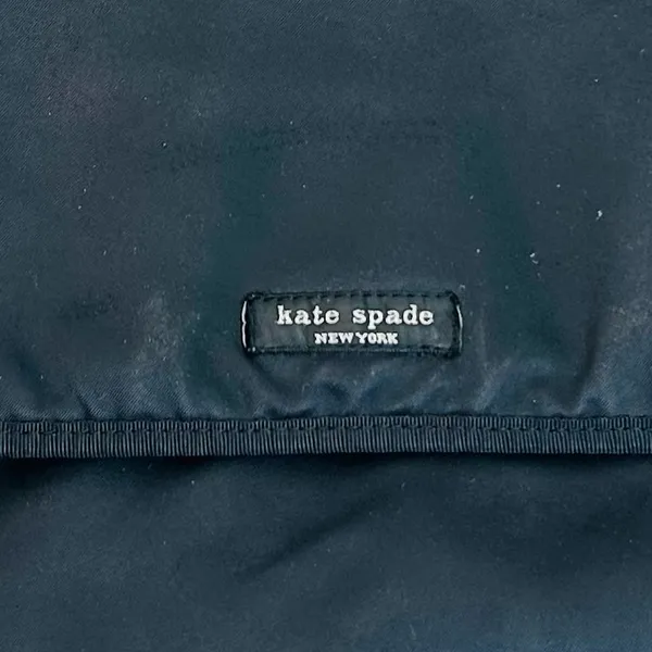 Kate Spade Black Nylon Messenger Laptop Bag Adjustable Crossbody Strap - Image 2