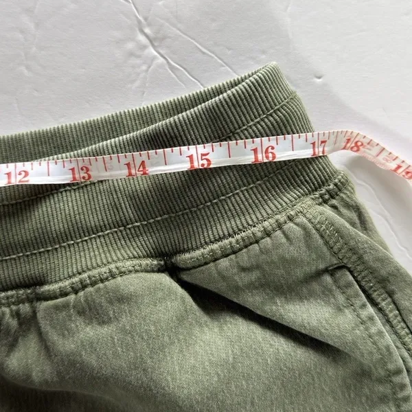 Aerie Women's Soft Landing Trouser Olive Green Size L Wide Leg Drawstring - Image 7