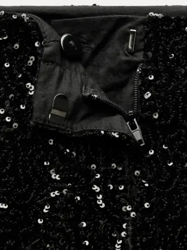 Zara sequin black shorts Xs‎ - Image 5