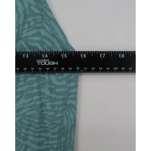 Athleta Racerback Tank Top Teal Green Animal Print Activewear Womens Small‎ - Image 6