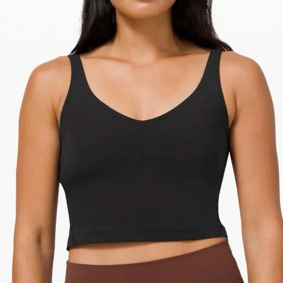 LULULEMON Align Tank Top Light Support A/B Cup in Black Size 8 - Image 4