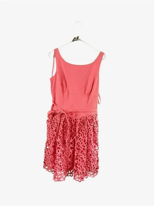 ANTONIO MELANI Coral Lace Mini Dress - Image 9