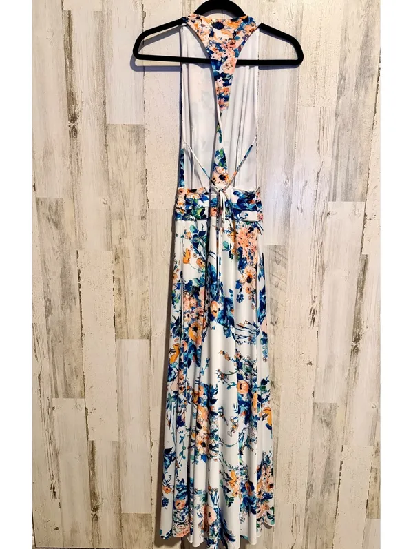 Trafaluc Zara Taller Medium Floral Maxi Dress Sleeveless Boho Romantic - Image 4