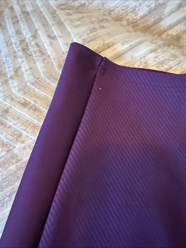 ALO Yoga Deep Plum High-Waist Ponte Leggings - Image 2