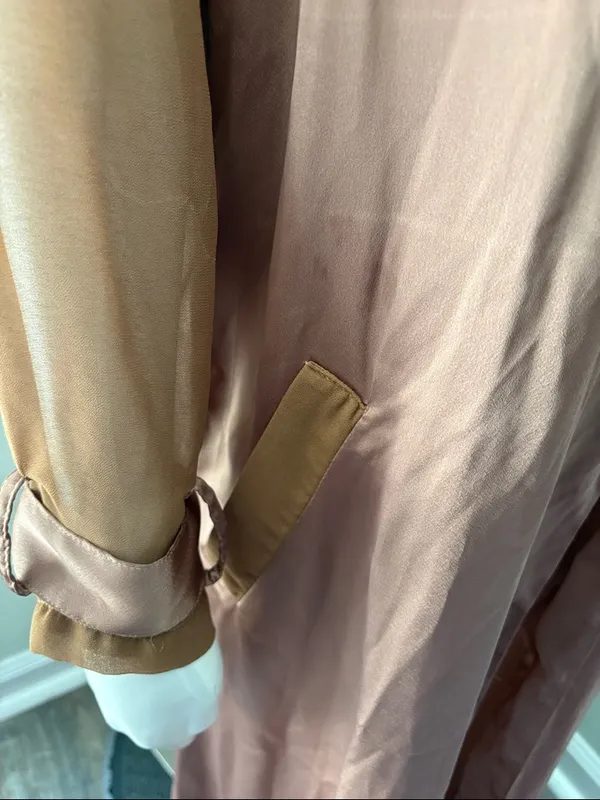 HOUSE OF CB Coryn Rose gold satin duster XS - Image 8