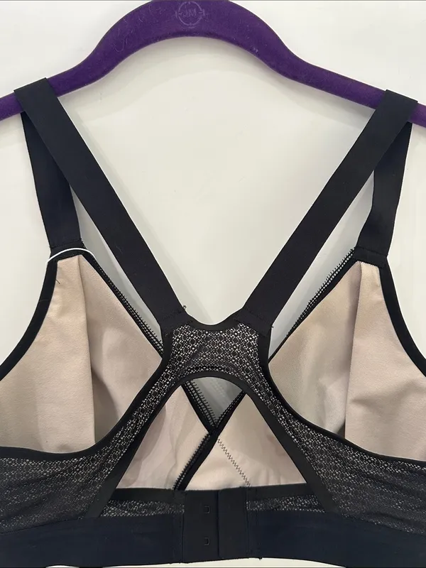 Lululemon Awake To Lace Bra 34D Black Barely Beige Wireless Sports Bra W2AQVS - Image 11