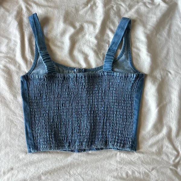Denim Blue Women's Top - Image 2