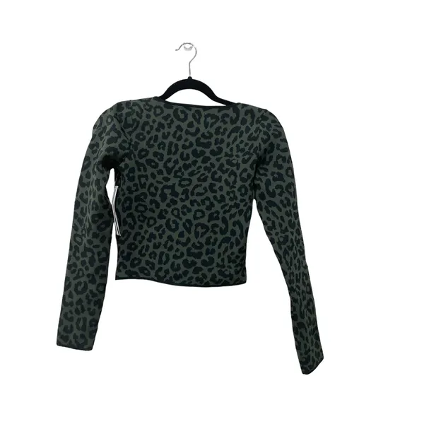 Aqua Womens‎ Animal Print Jacquard Pullover Top Size Small - Image 4