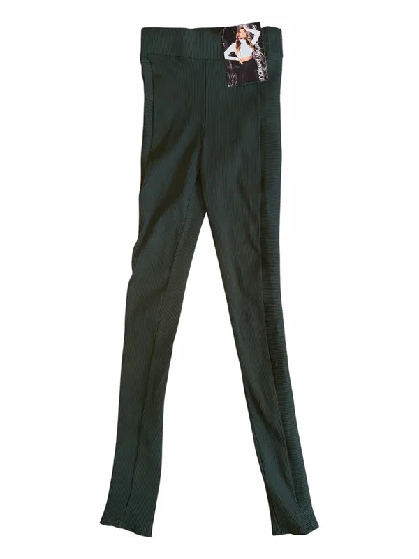 naked wardrobe Olive Green High-Rise Jogger Pants - Image 2