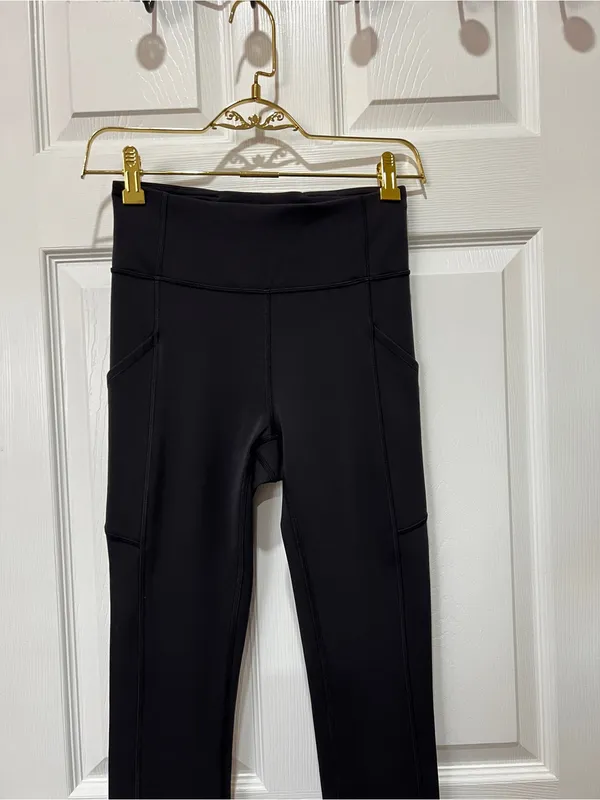 Lululemon Invigorate High-Rise Legging Pants Crop 23" Size 4 Black - Image 8