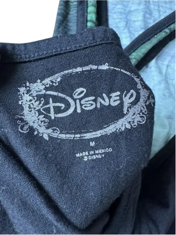 Disney Queen of Hearts Tank Top Size M Green Black - Image 5