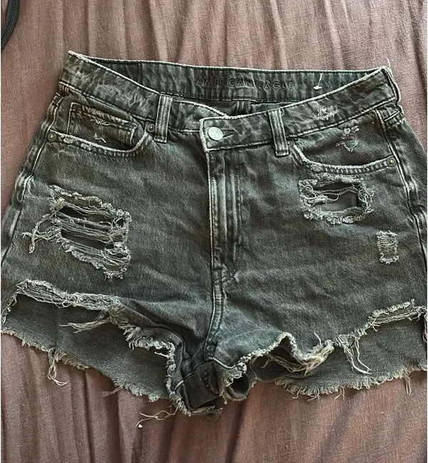 American Eagle Outfitters Jean Shorts Black - Image 3