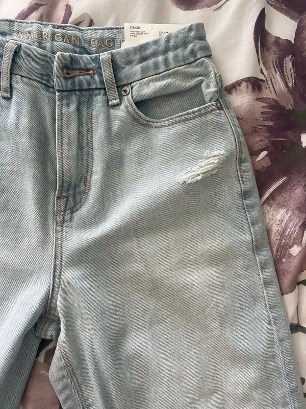 American Eagle Strigid Curvy Mom Jeans - Image 4