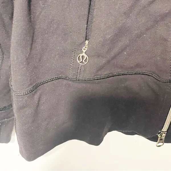 Lululemon Daily Yoga Jacket Black Full Zip Athletic Workout Size 6 - Image 4