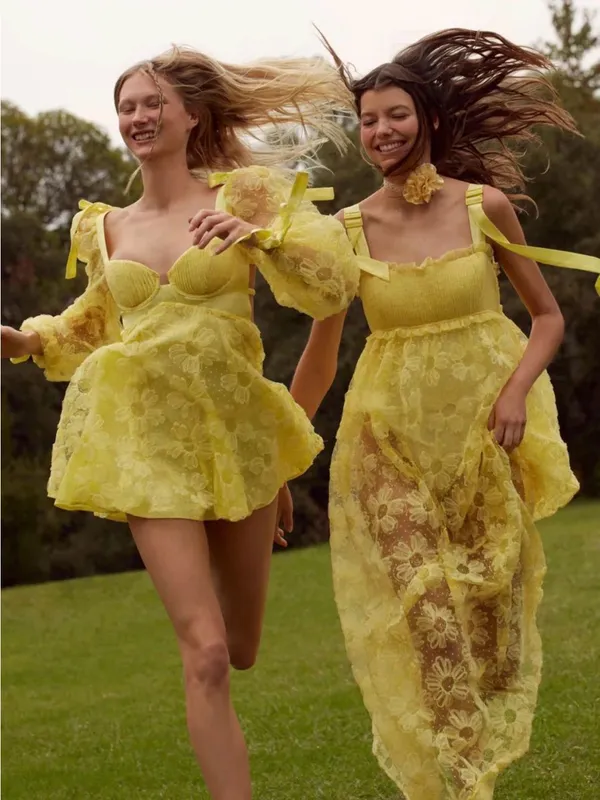 For Love & Lemons Emma Maxi Dress - Image 2