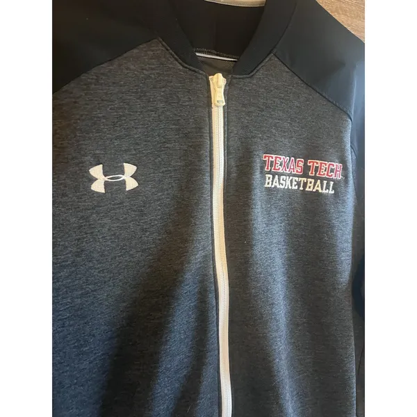 Under Armour Basketball Warmup Jacket Texas Tech Size Large - Image 2