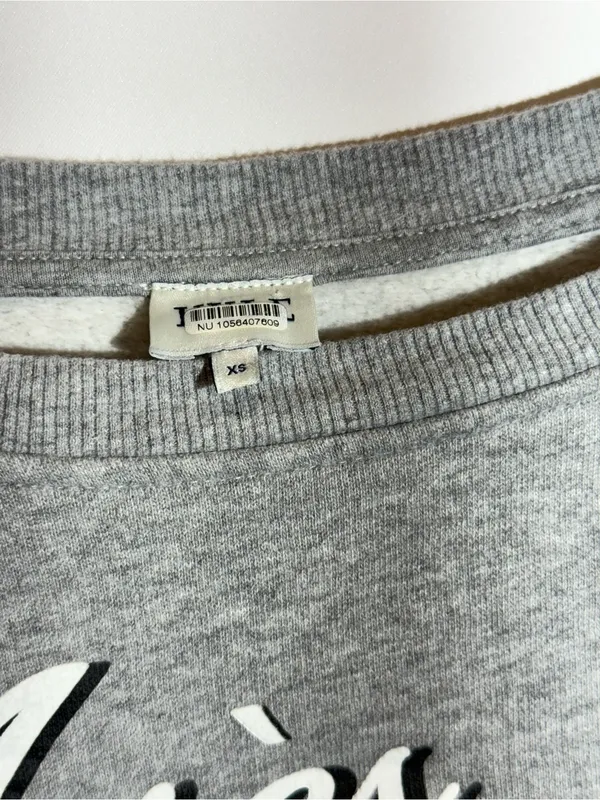 Anthro KULE Oversized Après Ski Graphic Cotton Pullover Crewneck Sweatshirt XS - Image 7