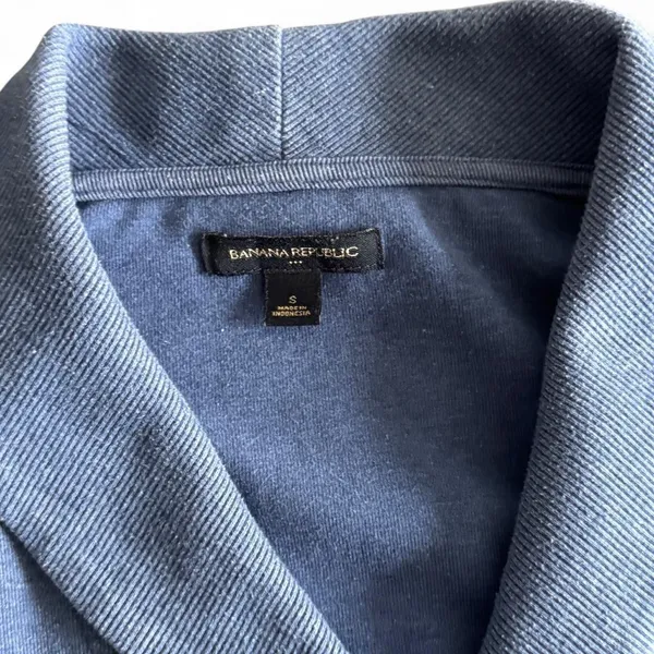 Banana Republic Womens Sweatshirt Small Blue Pullover Minimalist Preppy Clean G - Image 4