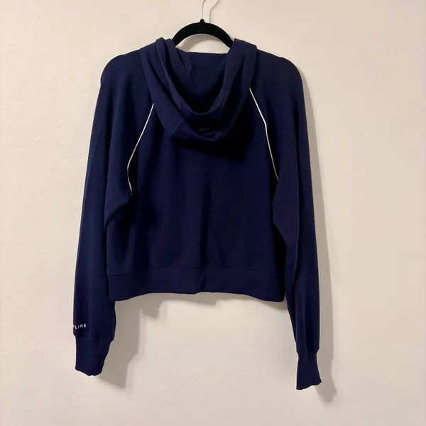 OFFLINE By Aerie Blue ChillUp Full Zip Hoodie Sweatshirt Sz L - Image 5