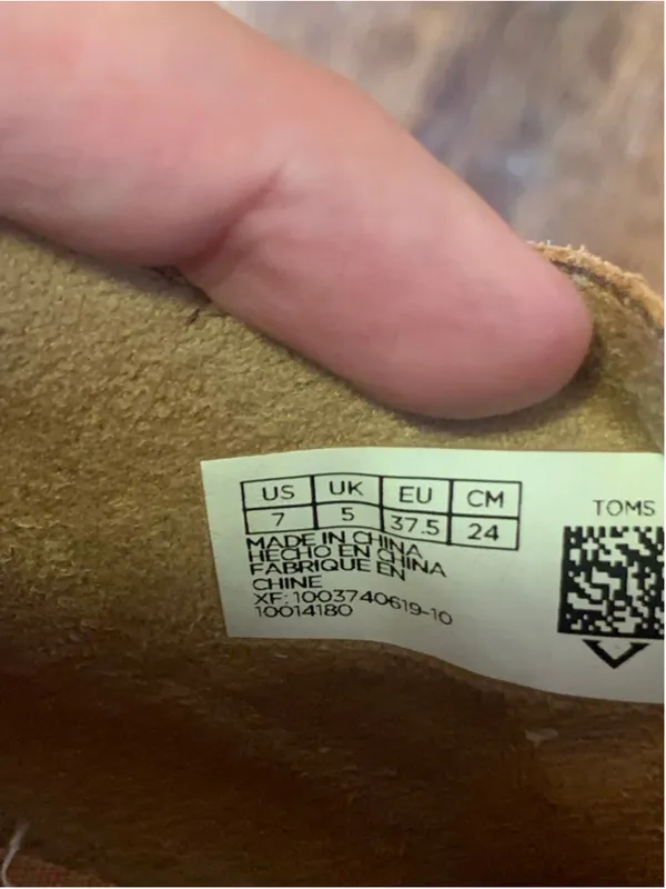 Tom’s Ankle Boots 7 Tan Low Heel - Image 5