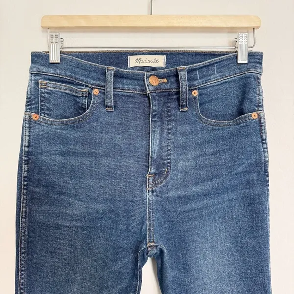Madewell High Rise Skinny Jeans Size 27 Blue Wendover Wash Stretch Pant Capsule‎ - Image 5