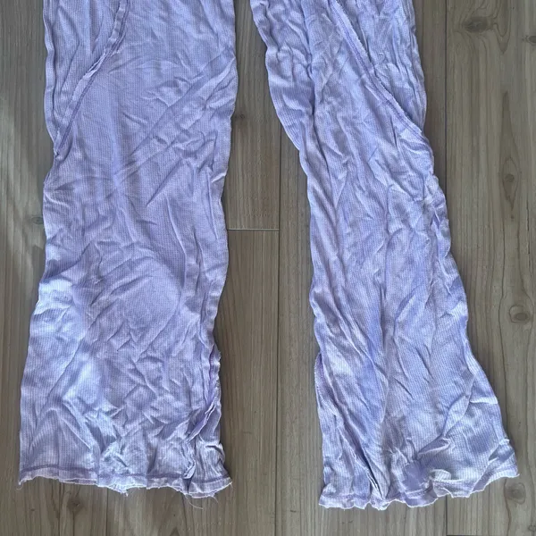 Purple Out From Under Waffle Knit Pants - Image 10