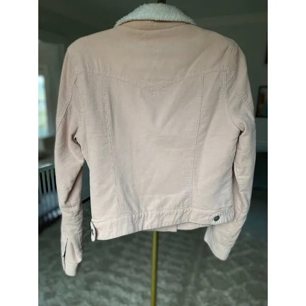 Blush Corduroy Sherpa Lined Jacket‎ Ashley by 26 Inter. Autumn Winter Streetwear - Image 3